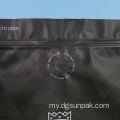 စိတ်ကြိုက်အနက်ရောင် Matte Ziplock ပလပ်စတစ်ထုပ်ပိုးအိတ်များ